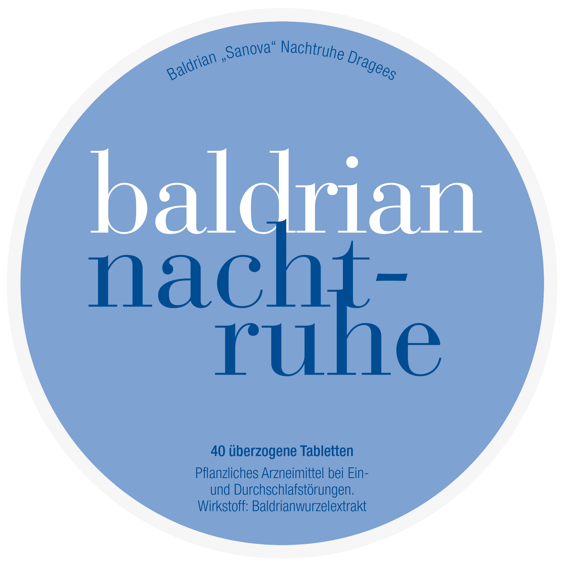 Baldrian „Sanova“ Nachtruhe Dragees
