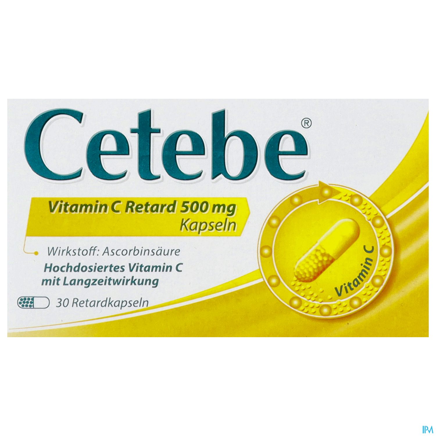 Cetebe Vitamin C -retard Kapseln 500mg 30st