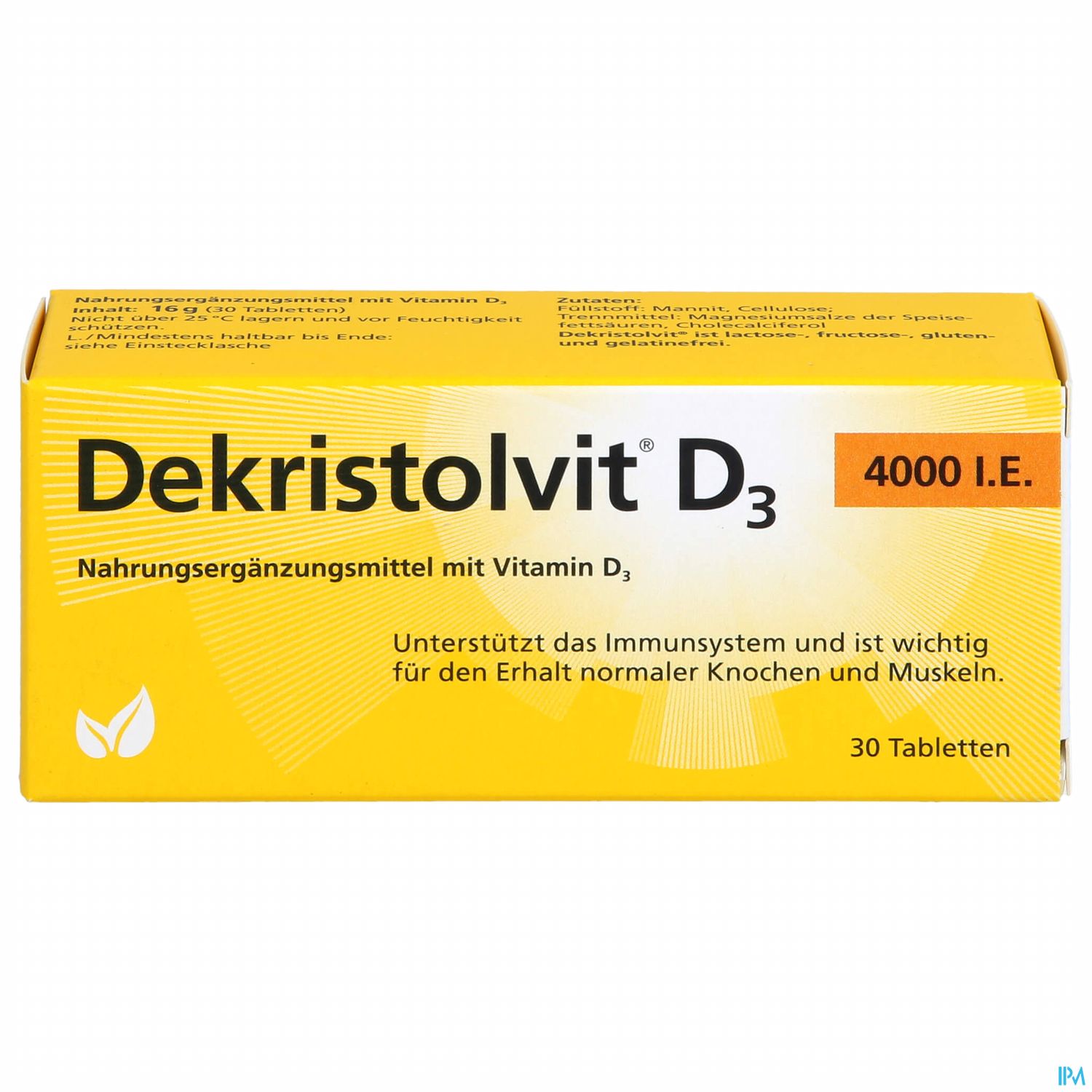 Dekristolvit D3 4000ie Tabl 30st