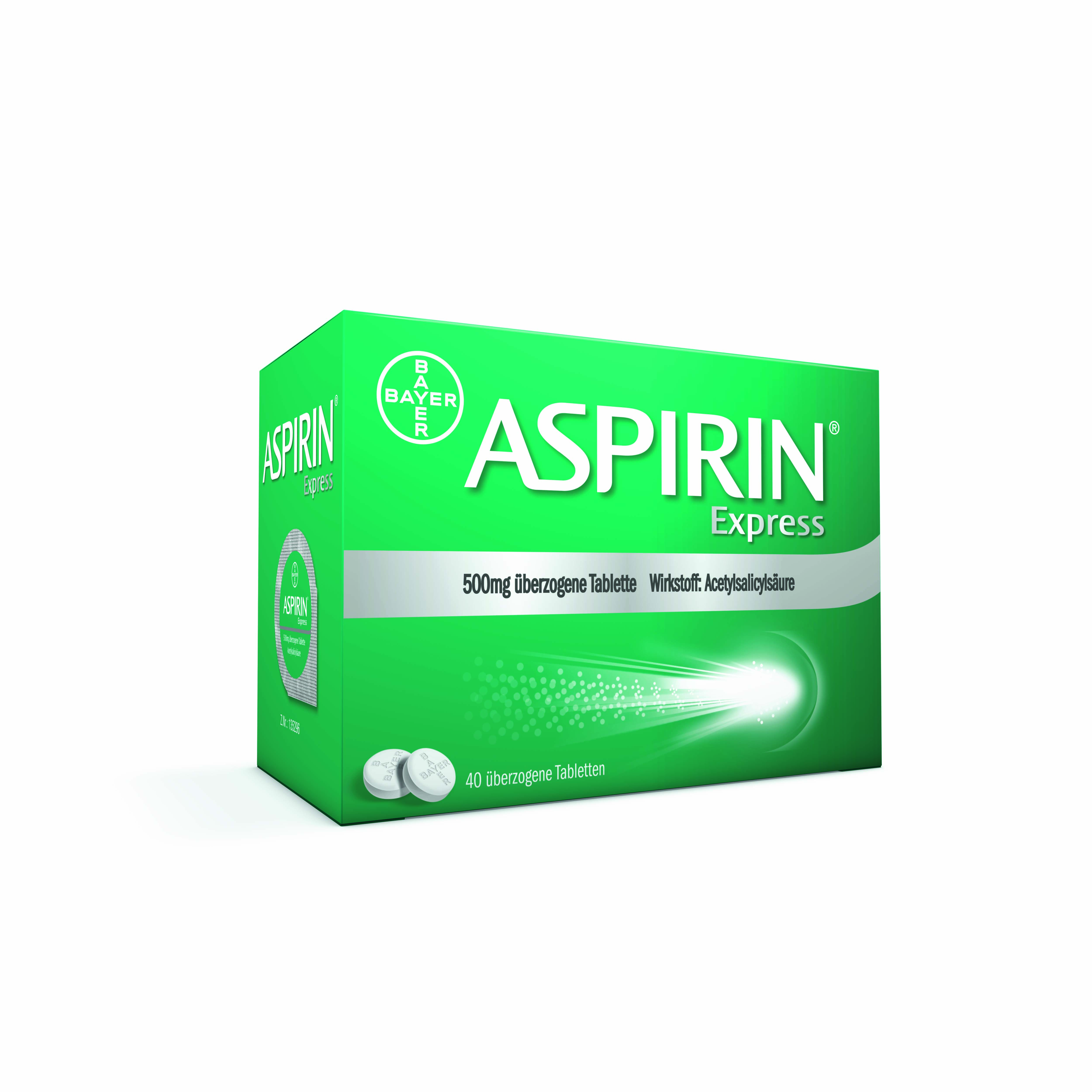 Aspirin® Express 500 mg überzogene Tablette