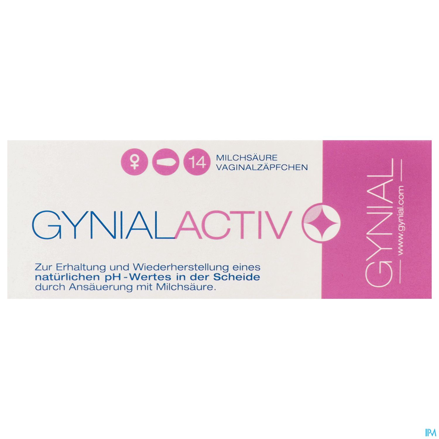Gynial Activ Milchsaeure Vaginalzaepfchen 14st