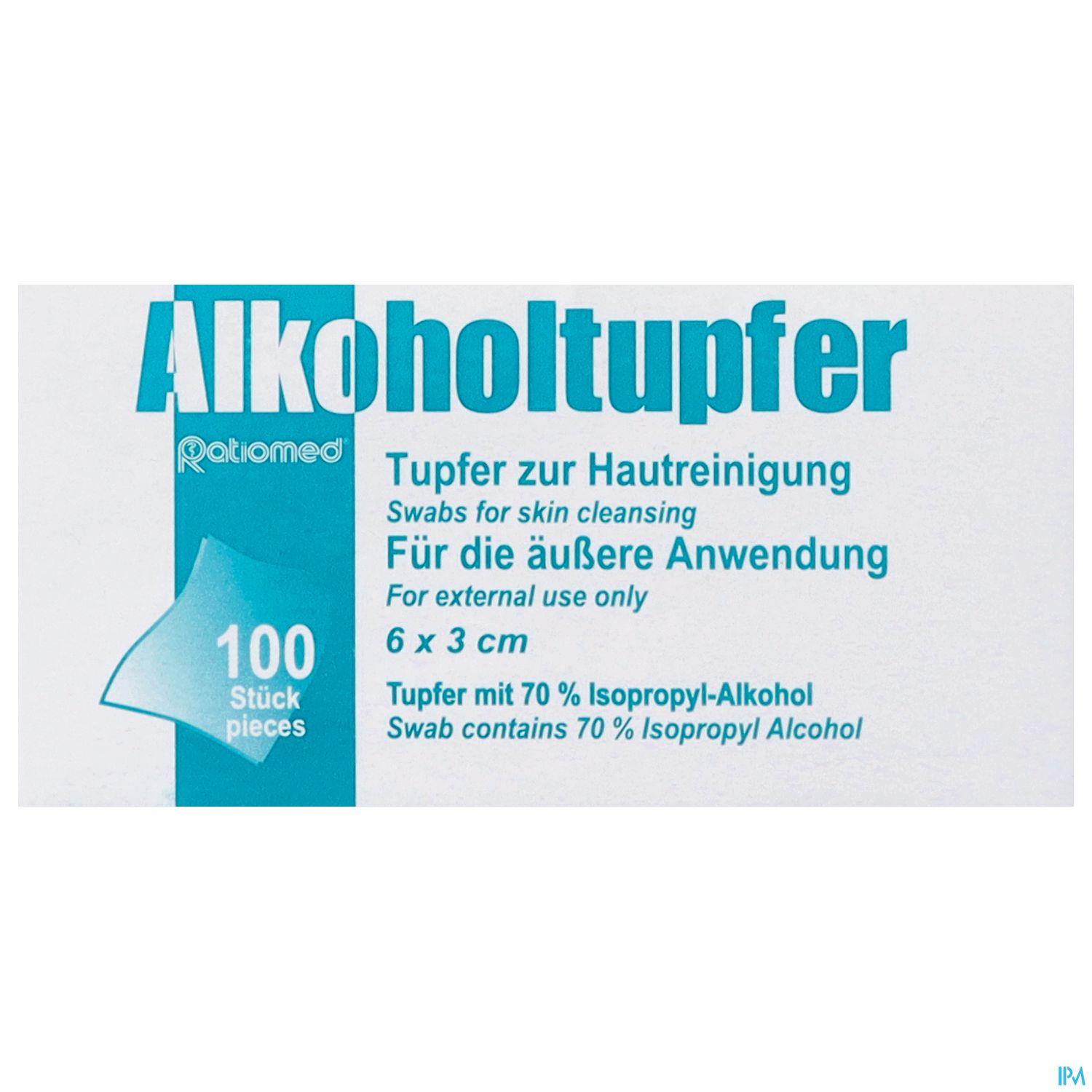 Alkoholtupfer 3x 3cm Neu 100st